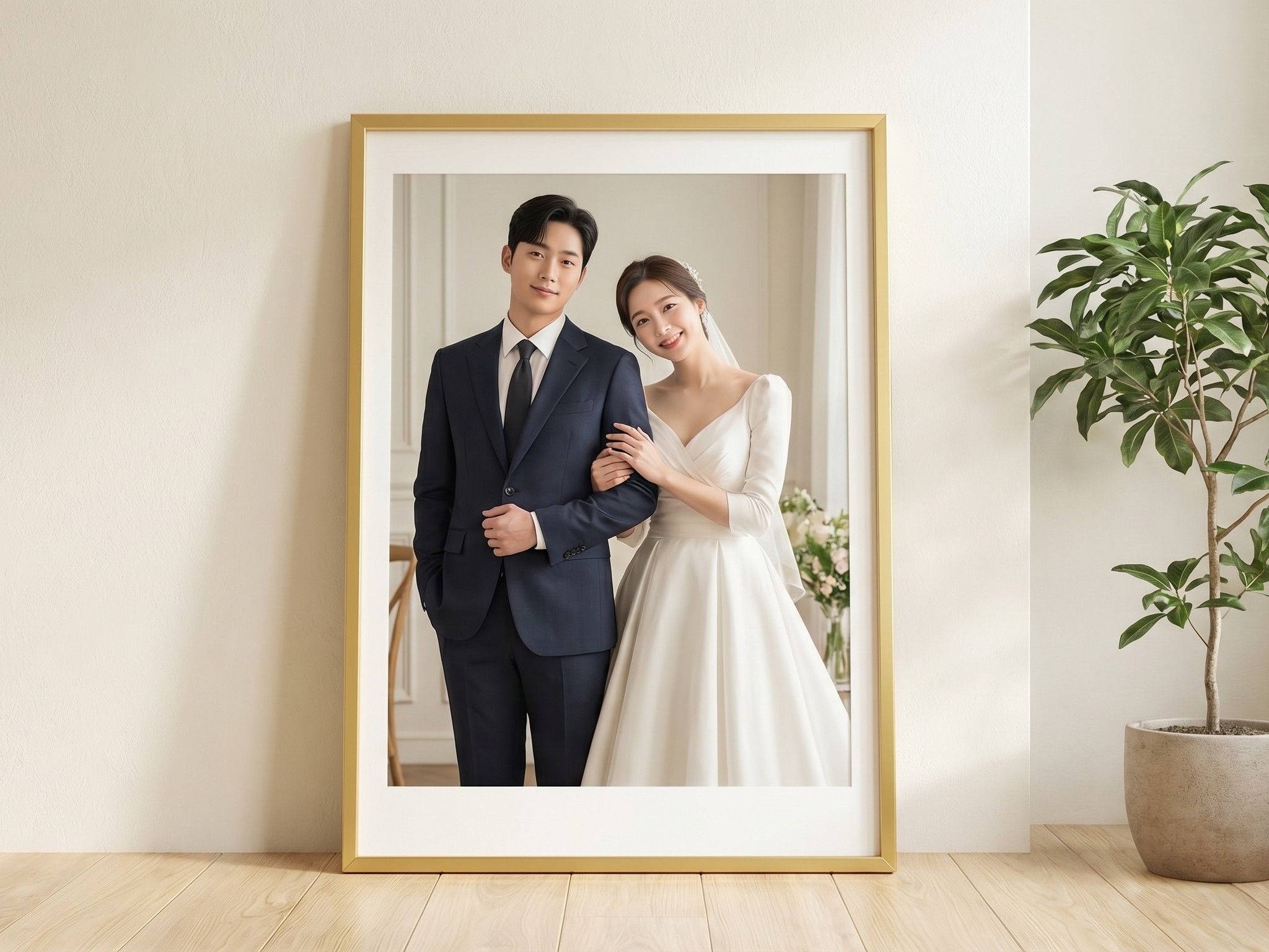알루미늄 액자 사용 장면