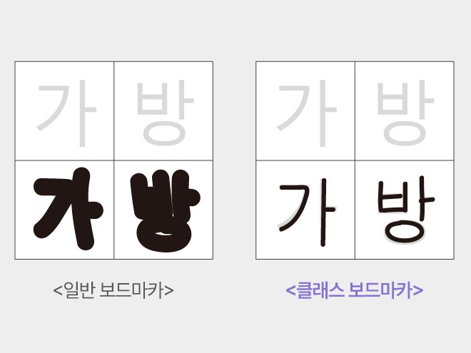 클래스메이트 클래스 보드마카 사용 장면