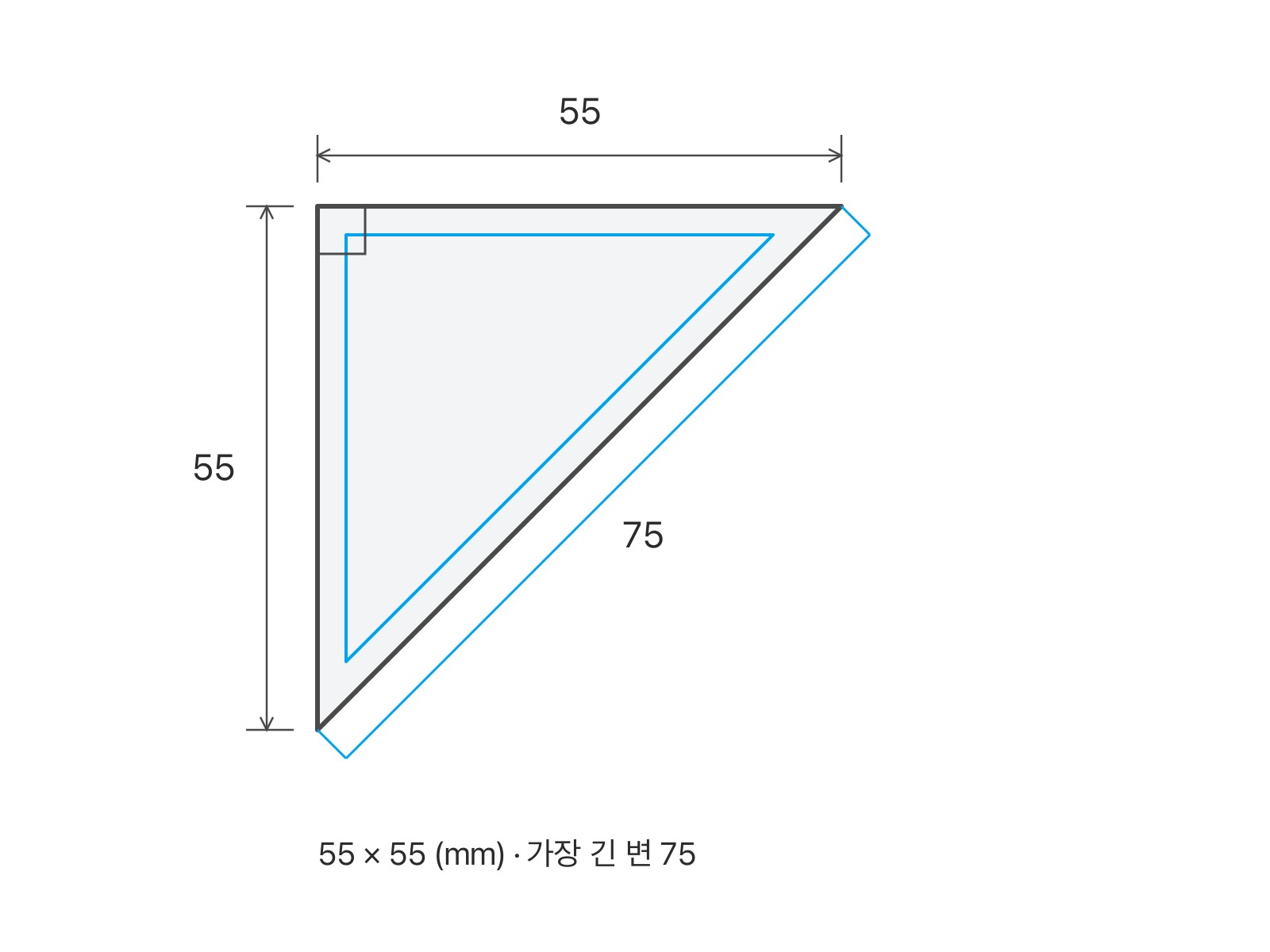 삼각번호판 검정 크기