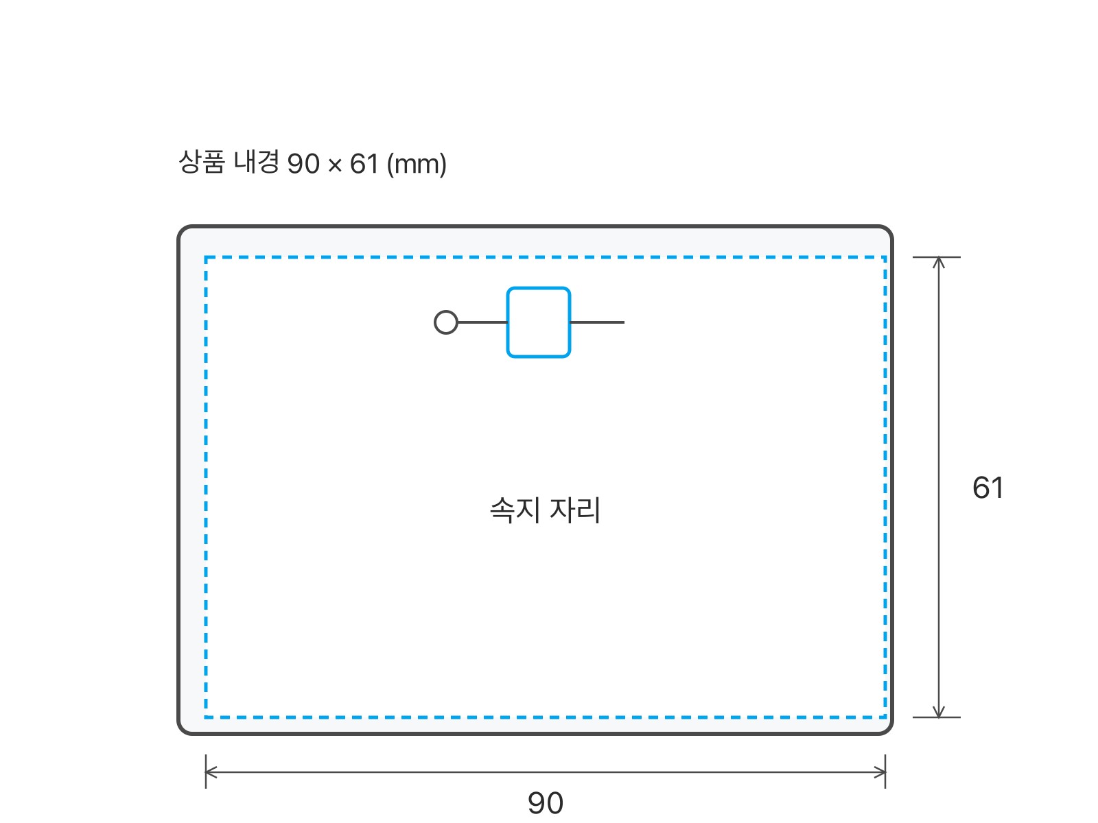 PVC명찰 중 크기